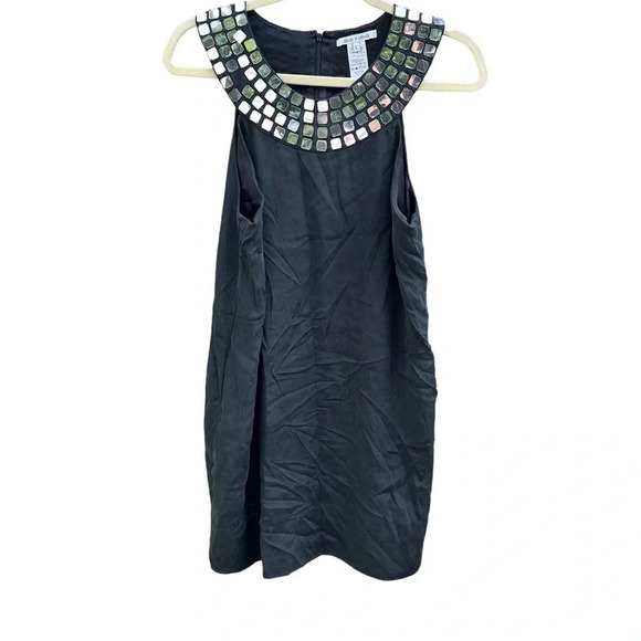 ALICE + OLIVIA MIRROR LINED SILK DRESS - Picture 1 of 5